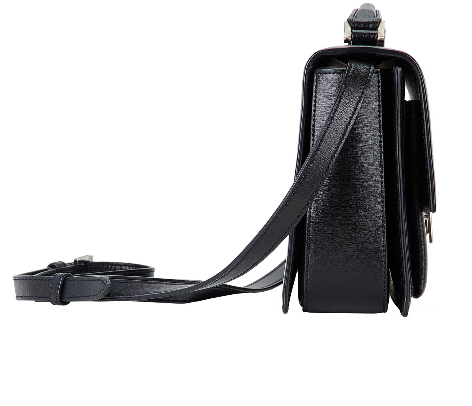 Bellechasse, &pound;595, Handbags, Black, Leather, Side view